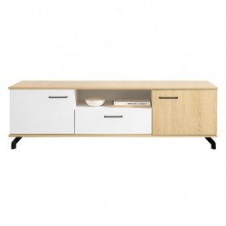 TV komoda MADISON ST-07 (Balta/Dab biszkoptowy) 160 cmNAUJIENA